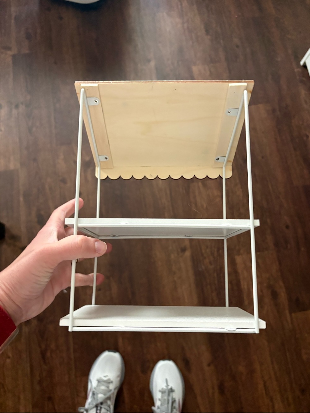 Target White and Sage Striped Mini Display Shelf - Picture 6 of 7